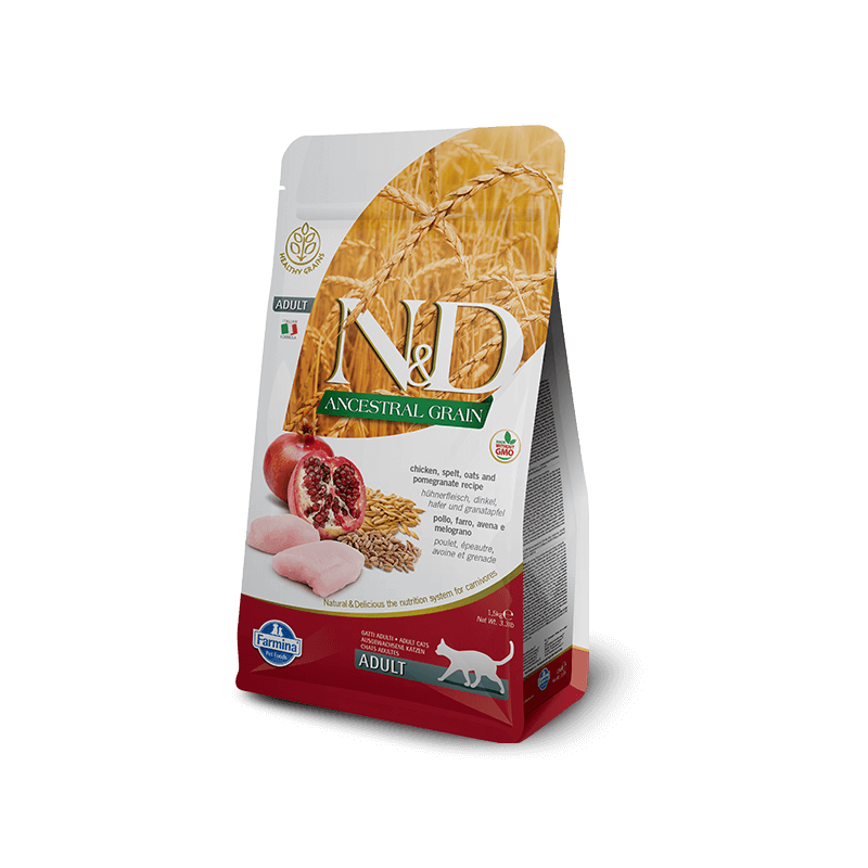 FARMINA N et D Low Ancestral Grain Adult avec Poulet et Grenade 300 g.