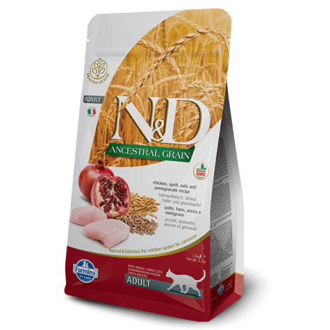 FARMINA N et D Low Ancestral Grain Adult avec Poulet et Grenade 300 g.