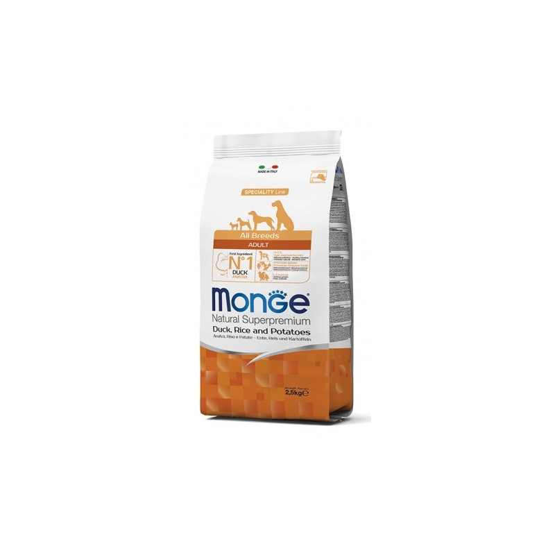 MONGE Chien all breeds canard riz et pommes de terre 12 kg