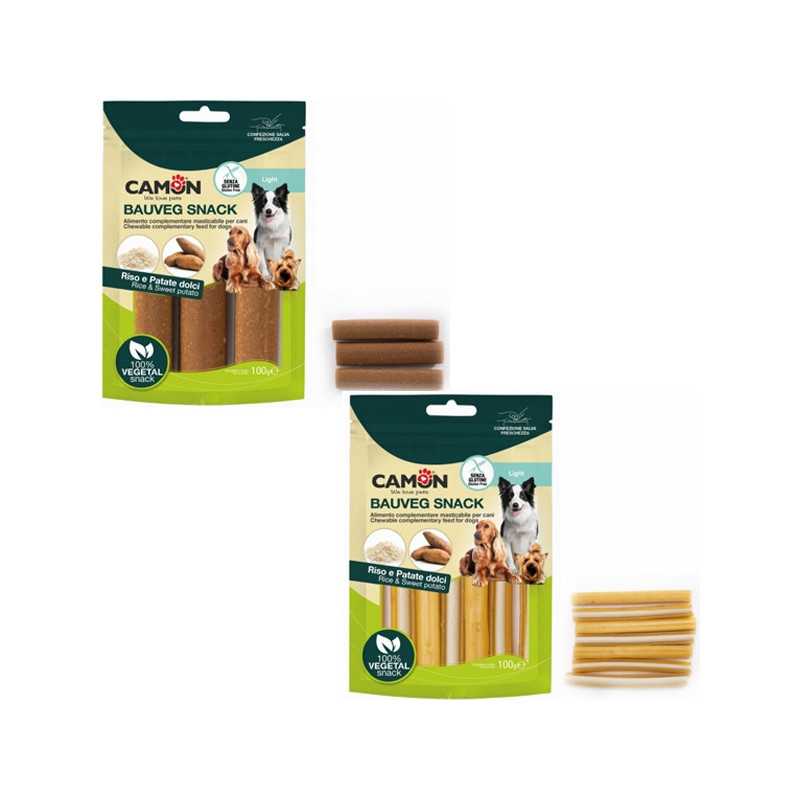 CAMON Bauveg Snack 100% Vegetali Patata Dolce et Riz 100 g.