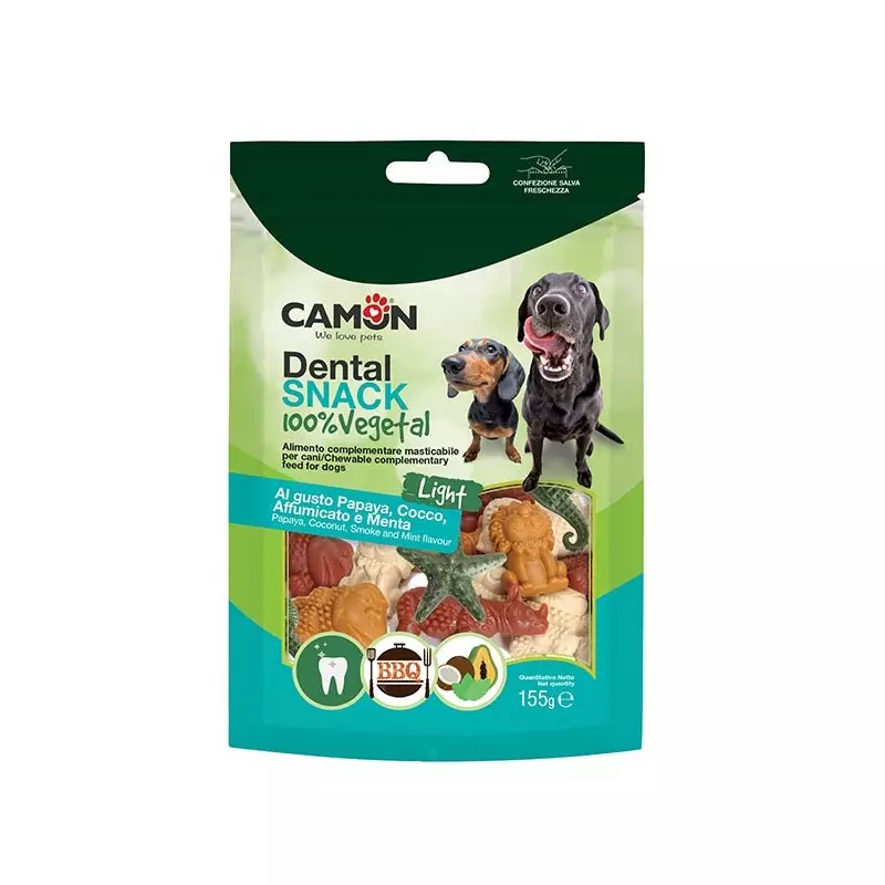 CAMON Snack AnimalVeg 4 Geschmacksrichtungen Größe S 155 gr.