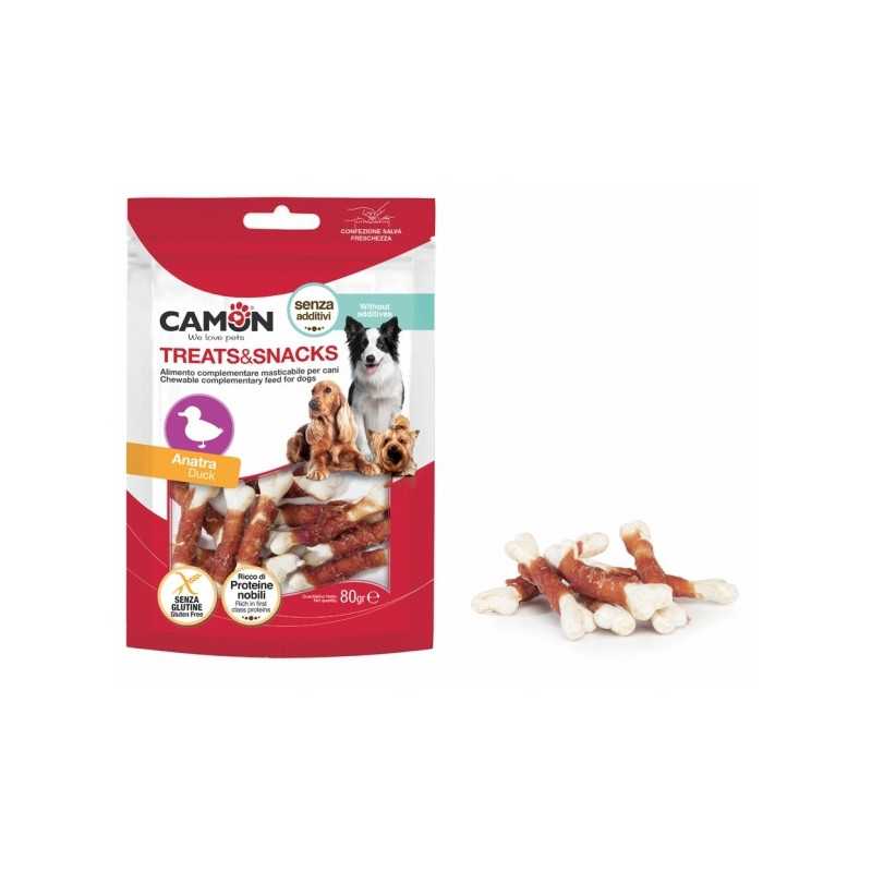 CAMON Snack Ossicini Masticabili avec Canard 80 g. CAMON Snack Ossicini Masticabili avec Canard 80 g.