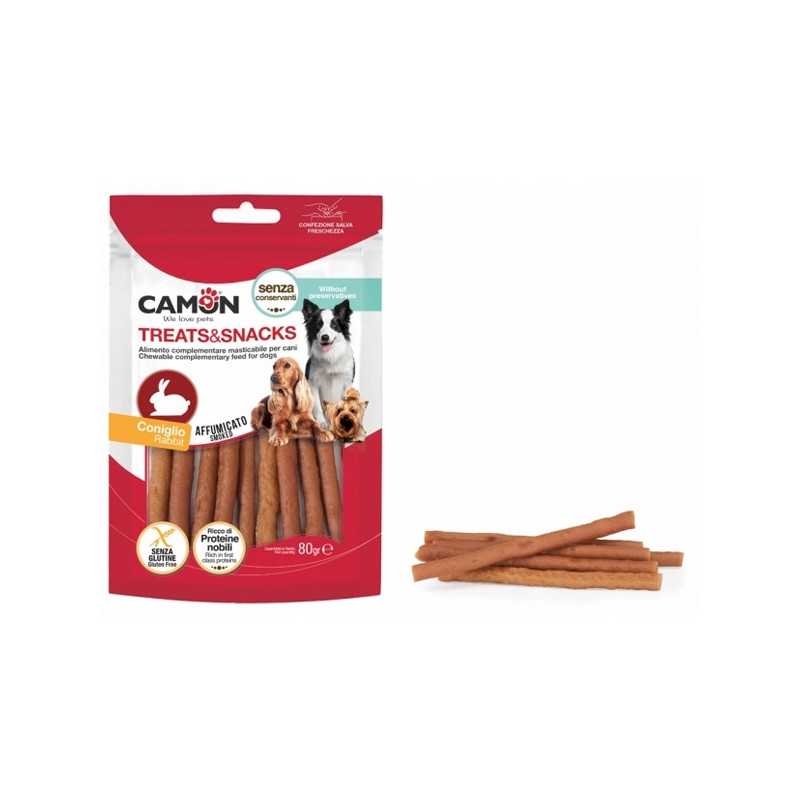 CAMON Snack Sticks Affumicati di Lapin 80 g. CAMON Snack Sticks Affumicati di Lapin 80 g.