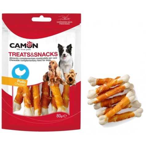 CAMON Treats Snacks Soft Poulet et Bones 80 g.