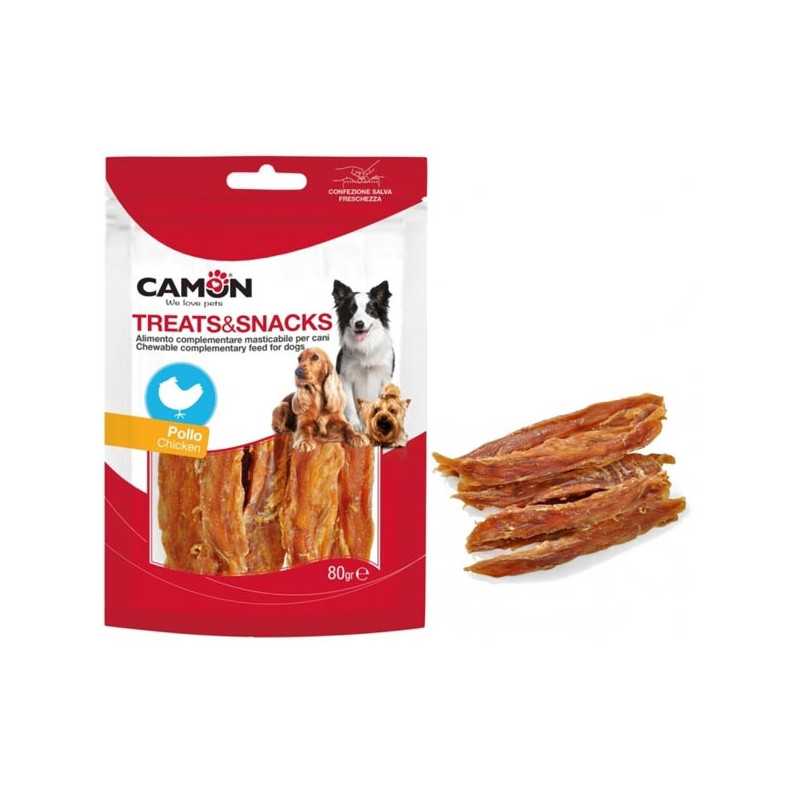 CAMON Treats Snacks Soft Poulet Strips 80 g. CAMON Treats Snacks Soft Poulet Strips 80 g.