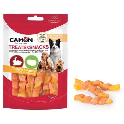 CAMON Treats et Snack Lapin et Pommes de terre 80 g.