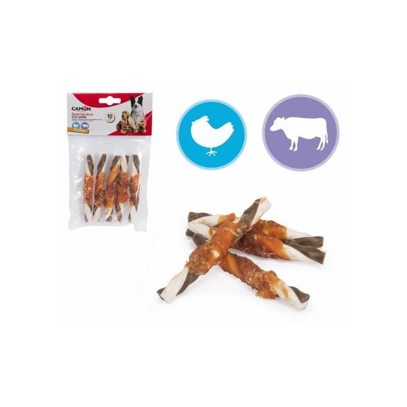 CAMON Twist Bicolore avec Poulet et Pelle di Bovino 5 pièces.