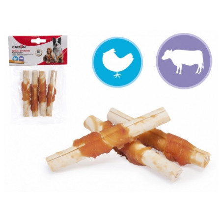 CAMON Twist con Pollo e Pelle Bovina 4 pz. - 