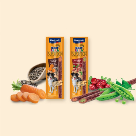 VITAKRAFT Beef Stick Super Food Carote e Semi di Chia 25 gr. - 