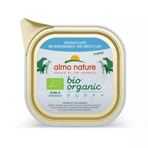 ALMO NATURE Tagesmenü Bio Welpen mit Huhn und Milch 100 gr.