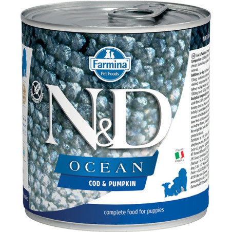 FARMINA N&D OCEAN Mini Puppy con Merluzzo e Zucca 285 gr. - 