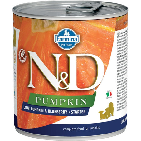 FARMINA N&D PUMPKIN Starter con Agnello, Zucca e Mirtillo 285 gr. - 