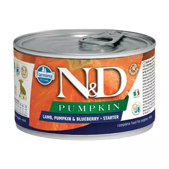 FARMINA N&D PUMPKIN Starter con Agnello, Zucca e Mirtillo 140 gr. - 