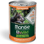 MONGE BWild Grain Free Puppy et Junior All Breeds avec Canard, Citrouille et Courgettes 400 g.