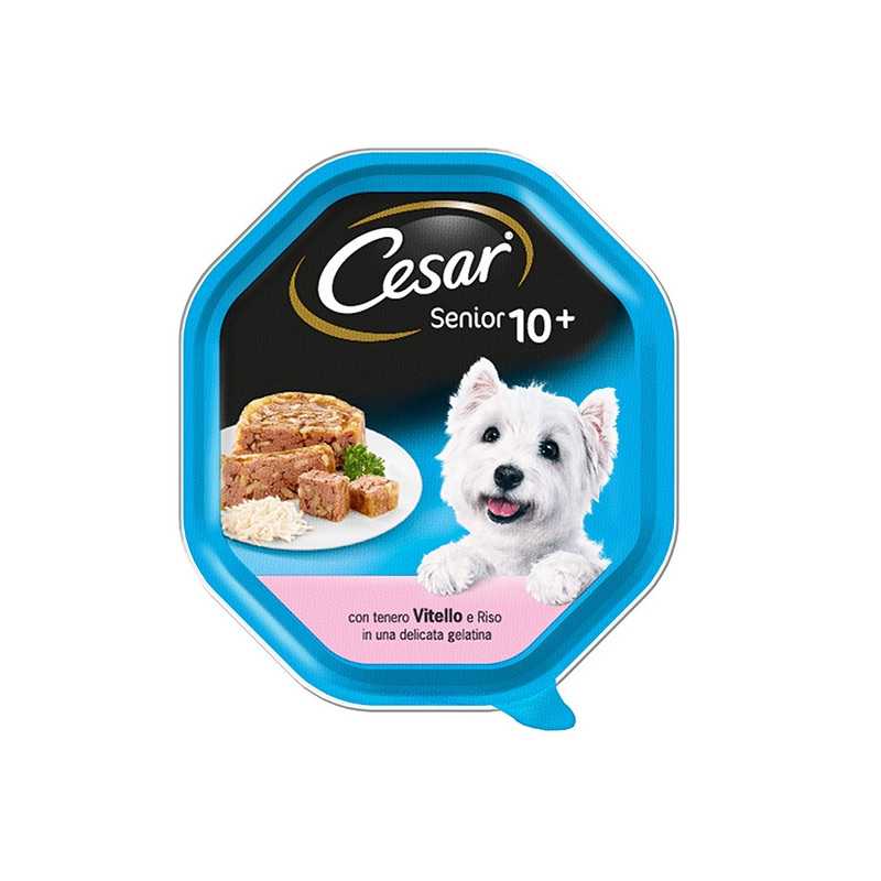 CESAR Senior 10+ Vitello et Riz in Gelatina 150 g. CESAR Senior 10+ Vitello et Riz in Gelatina 150 g.