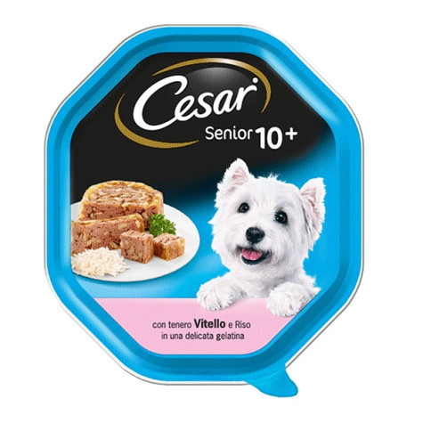 CESAR Senior 10+ Kalbfleisch und Reis in Gelee 150 gr.