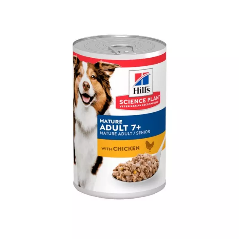 HILL'S Pet Nutrition Science Plan Erwachsener Erwachsener 7+ mit Huhn 370 gr.