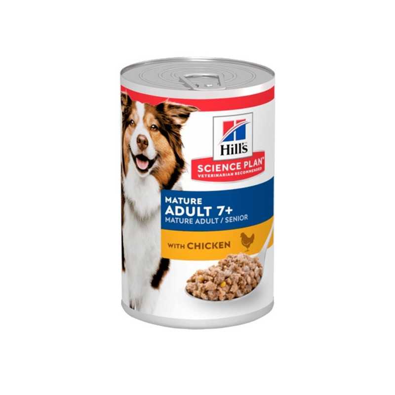 HILL'S Pet Nutrition Science Plan Mature Adult 7+ avec Poulet 370 g. HILL'S Pet Nutrition Science Plan Mature Adult 7+ avec Poulet 370 g.