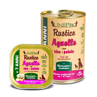 UNIPRO Rustic Lamb with Rice and Potatoes for Dogs 7+ 100 gr.