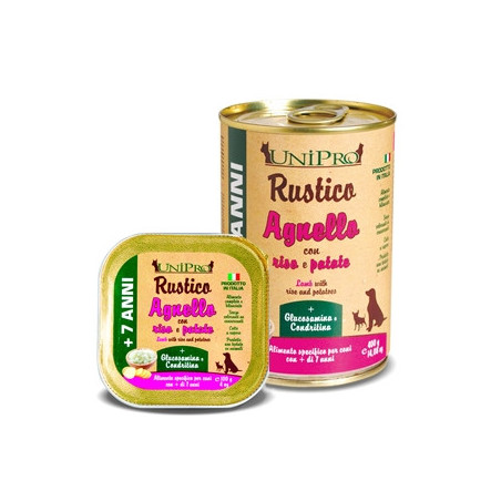 UNIPRO Rustico Agnello con Riso e Patate per Cani 7+ 100 gr. - 