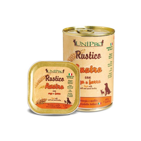 UNIPRO Rustico Anatra con Orzo e Farro 100 gr. - 