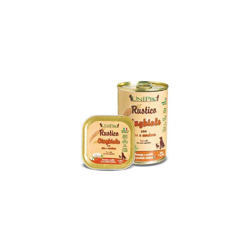 UNIPRO Rustico Sanglier avec Riz et Légumes 400 g. UNIPRO Rustico Sanglier avec Riz et Légumes 400 g.