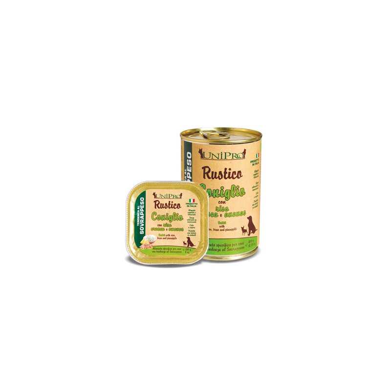 UNIPRO Rustico Lapin avec Riz, Crusca et Ananas 400 g. UNIPRO Rustico Lapin avec Riz, Crusca et Ananas 400 g.