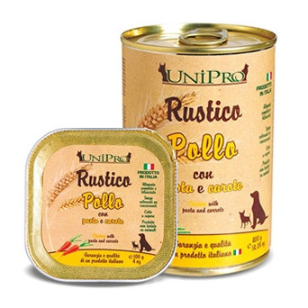 UNIPRO Rustikales Hühnchen mit Nudeln und Karotten 100 gr.