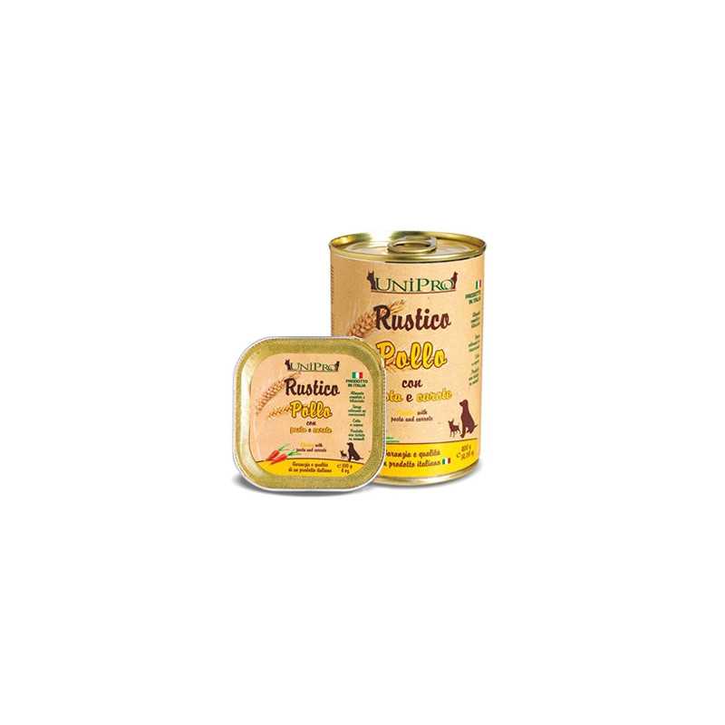 UNIPRO Rustico Poulet avec Pâte et Carottes 400 g.