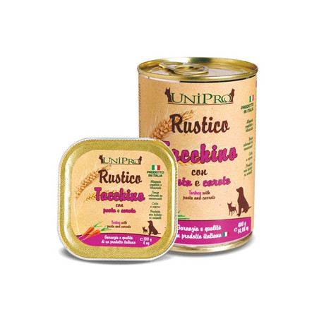 UNIPRO Rustico Tacchino con Pasta e Carote 100 gr. - 