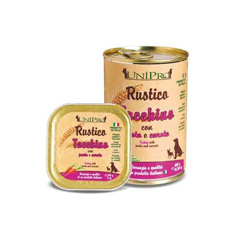 UNIPRO Rustico Dinde avec Pâte et Carottes 400 g.