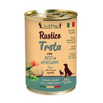 UNIPRO Rustico Trota con Riso e Verdure 400 gr. - 