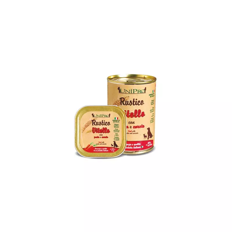 UNIPRO Rustico Vitello con Pasta e Carote 400 gr.