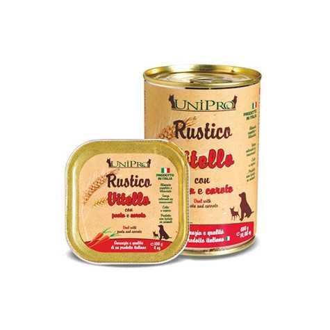 UNIPRO Rustico Vitello avec Pâte et Carottes 400 g.