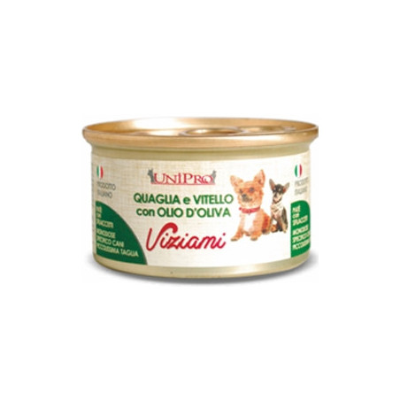 UNIPRO Viziami Quaglia e Vitello con Olio d'Oliva 85 gr. - 