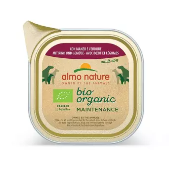 ALMO NATURE Tagesmenü Bio mit Rindfleisch und Gemüse 300 gr.