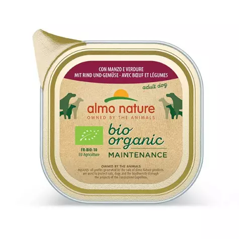 ALMO NATURE Tagesmenü Bio mit Rindfleisch und Gemüse 300 gr.