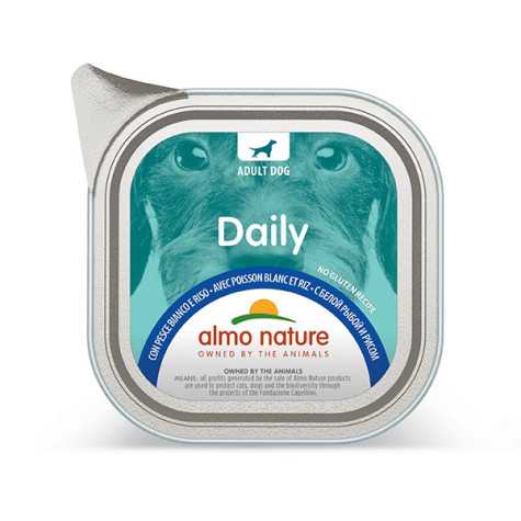 ALMO NATURE Daily Menu avec Poisson Blanc et Riz 300 g.