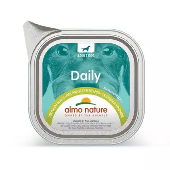 ALMO NATURE Tagesmenü mit Hühnchen und Erbsen 100 gr.