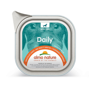 ALMO NATURE Daily Menu with Veal and Carrots 300 gr.