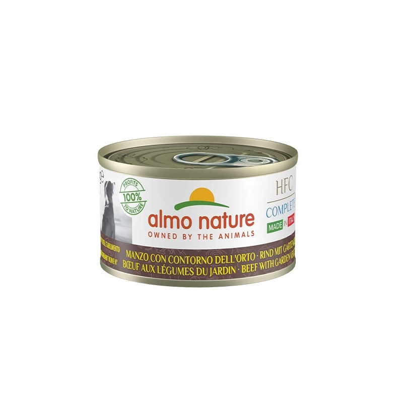 ALMO NATURE HFC Complete Made in Italy Rindfleisch mit Gemüsebeilage 95 gr.