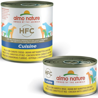 ALMO NATURE HFC Cuisine Chicken with Carrots and Rice 95 gr.