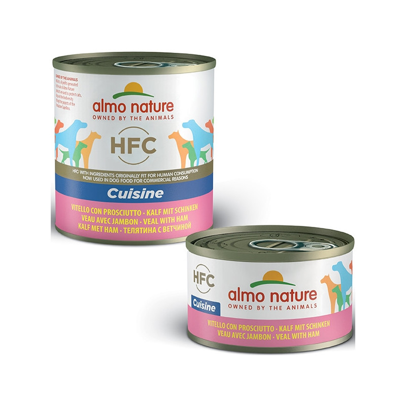 ALMO NATURE HFC Cuisine Kalbfleisch mit Schinken 95 gr.