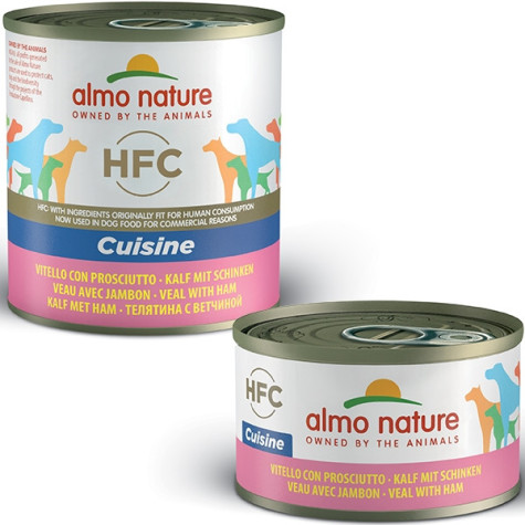 ALMO NATURE HFC Cuisine Kalbfleisch mit Schinken 95 gr.