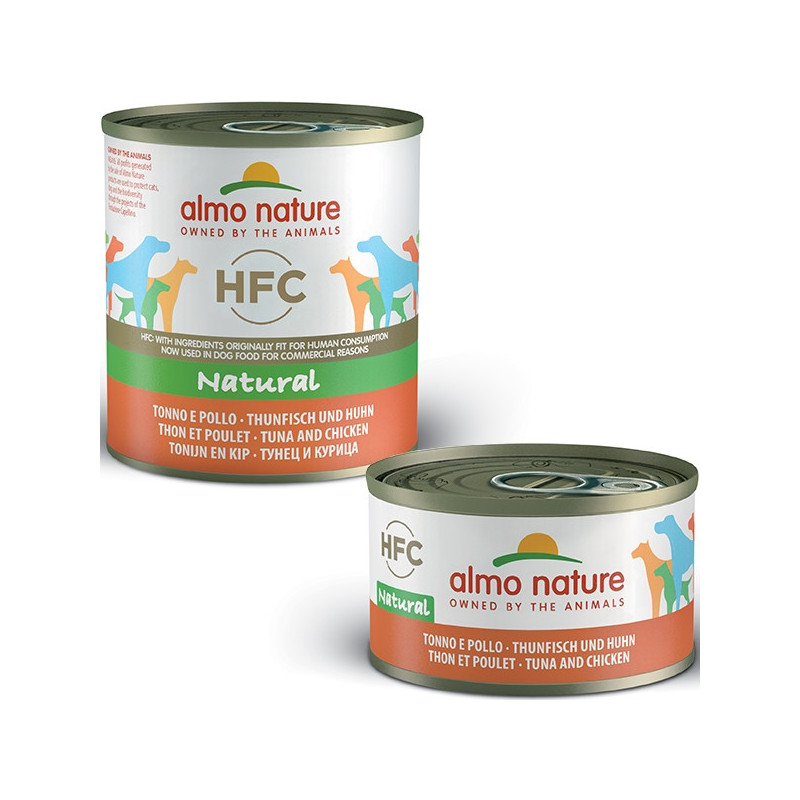 ALMO NATURE HFC Natürlicher Thunfisch und Huhn 12x 280 gr.