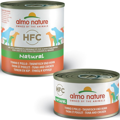 ALMO NATURE HFC Natürlicher Thunfisch und Huhn 12x 280 gr.