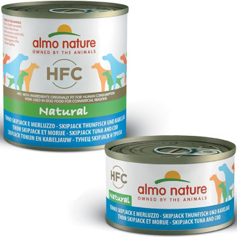 ALMO NATURE HFC Natural Tuna Skipjack and Cod 95 gr.