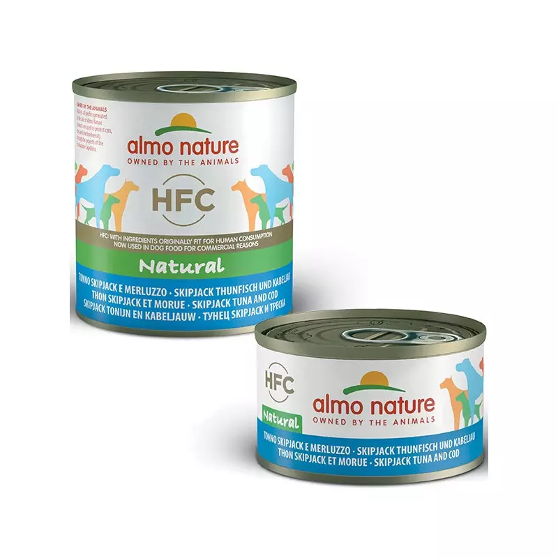 ALMO NATURE HFC Natural Tuna Skipjack and Cod 95 gr.