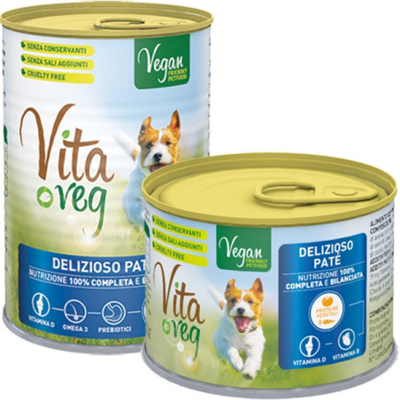 CDD Vita Veg Delizioso Patè Vegano per Cani 390 gr. - 