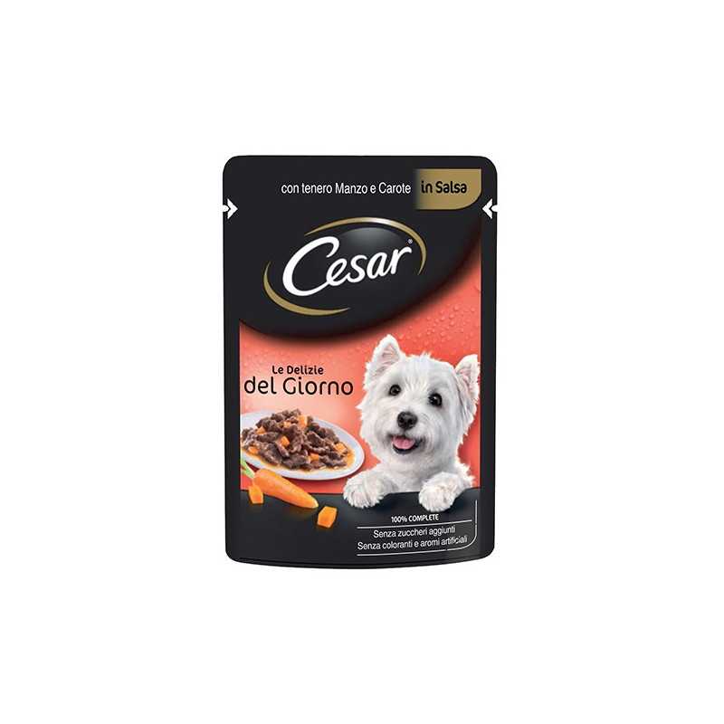 CESAR Delizie del Giorno Bœuf et Carottes in Salsa 100 g.